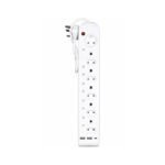 Multi-Socket Power Extension with USB-A & USB-C Charging