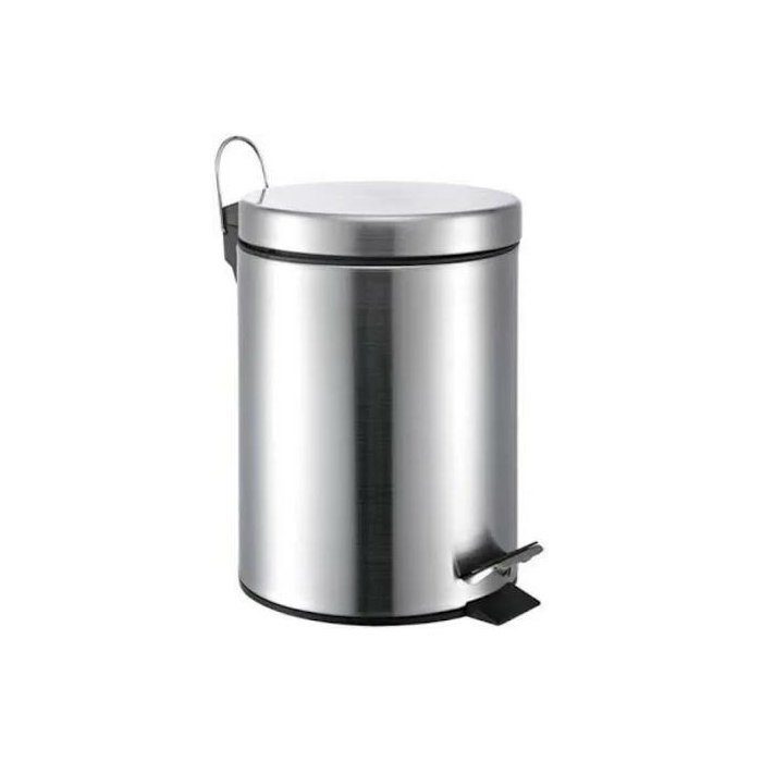 04-Pedal dust bin stainless steel 20lit Stainless Steel Pedal Dustbin 20L - Sleek & Durable - Image 1