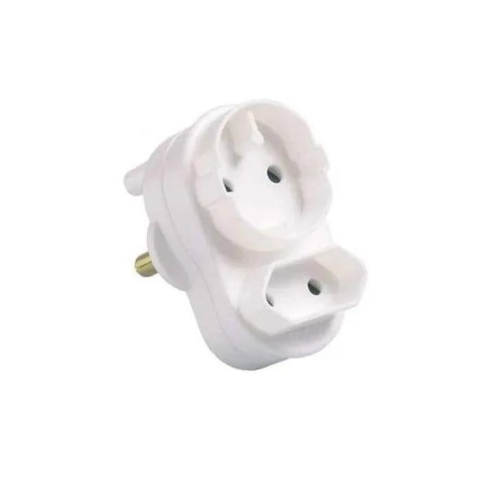 05-Euro plug 3pin and 2pin Euro Plug Adapter With 2pin and 3pin Socket - Image 1