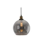 Smoked Amber Glass Globe Pendant 1Lit E27 -  Modern Ambient Lighting