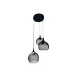 Modern Black 3Lit Mesh Pendant