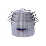 Unique Cookware 8-Piece Stainless Steel Stock Pot Set