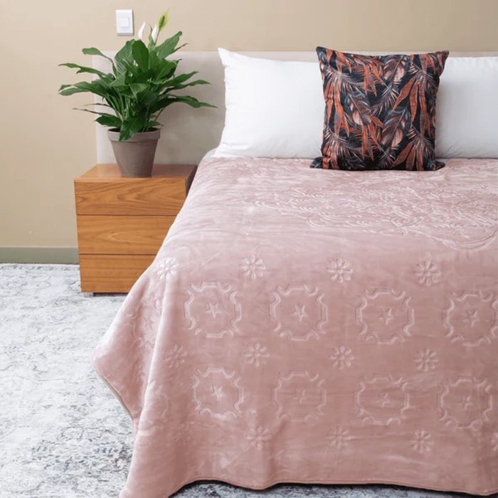 12-Sesli Pandora blanket-1 Sesli Pandora Luxury Super Soft Embossed Blanket - Queen Size - Image 1