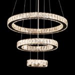 Crystal Ring Pendant LED 3 Tiers - Image 2
